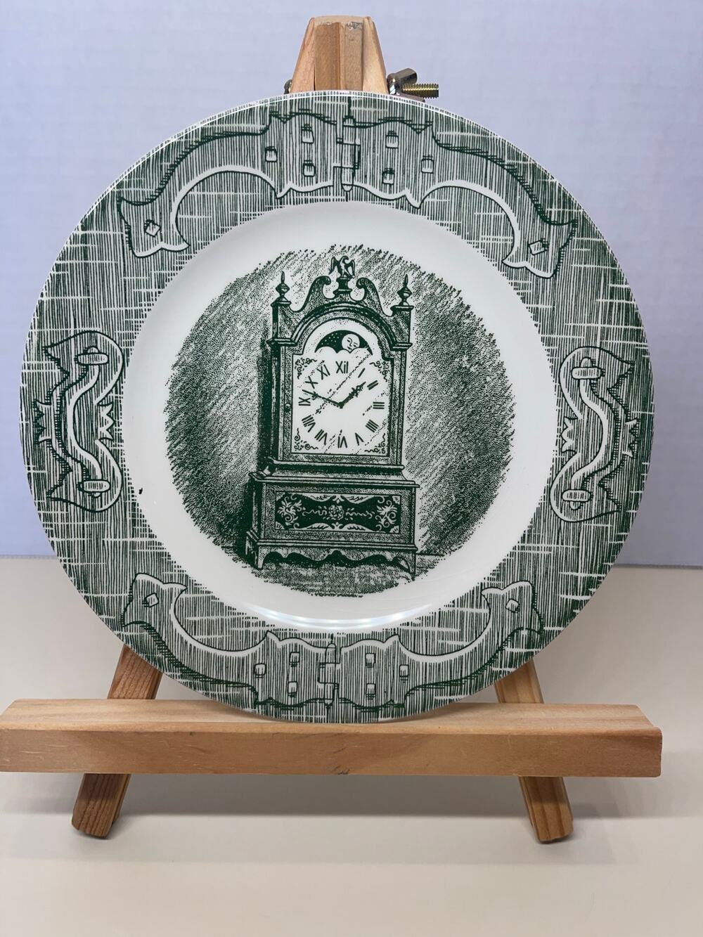 Vintage Royal China, The Old Curiosity Plate with Clock